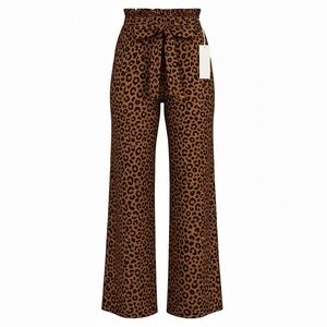 Sienna Sky Leopard Print Wide Leg Pants
